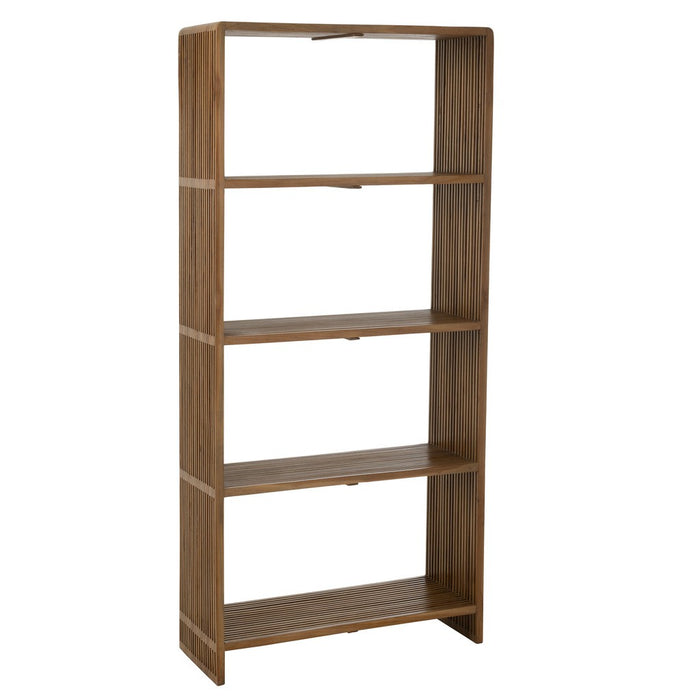 Bookcase 4 Shelves Recycle Teak Natural-Boekenkasten-J-Line