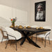 Boomstamtafel Boston Zwart - 200 cm-Eettafels-Starfurn