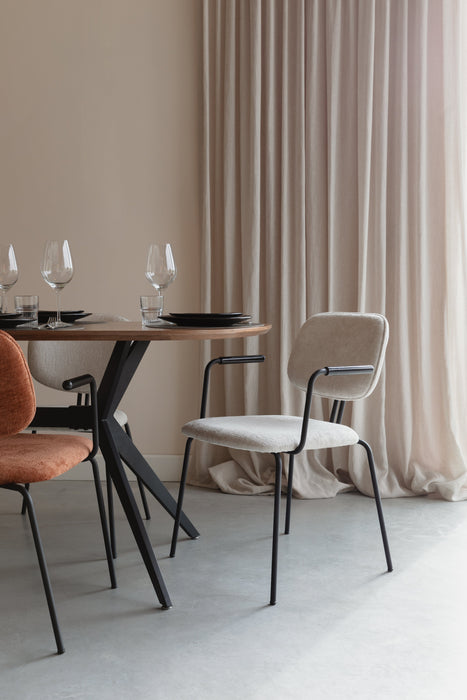 Bouton Stoel Off White-Creating Home