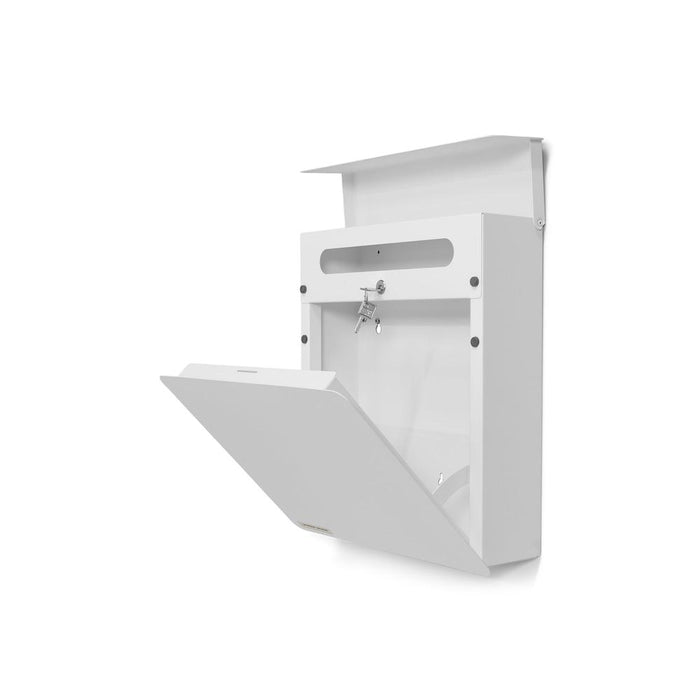 Brievenbus INBOX Staal Wit 39x11x40cm Spinder Design-Opbergdozen en manden-Spinder