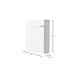 Brievenbus INBOX Staal Wit 39x11x40cm Spinder Design-Wanddecoratie-Spinder