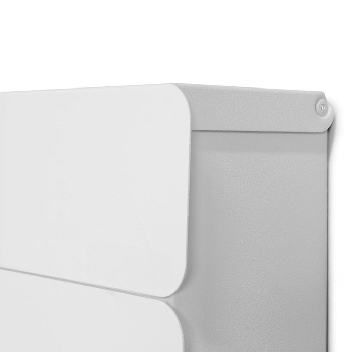 Brievenbus INBOX Staal Wit 39x11x40cm Spinder Design-Wanddecoratie-Spinder