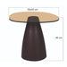Brix Bijzettafel Glas Bruin 43 cm 43x50x40 cm-Bijzettafels-Livingfurn