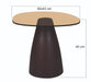 Brix Bijzettafel Glas Bruin 43 cm-Livingfurn