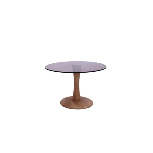 Brix Bijzettafel Glas Bruin 60 cm 60x60x45 cm-Bijzettafels-Livingfurn