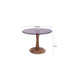 Brix Bijzettafel Glas Bruin 60 cm-Bijzettafels-Livingfurn