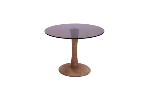 Brix Bijzettafel Glas Bruin 60 cm-Livingfurn