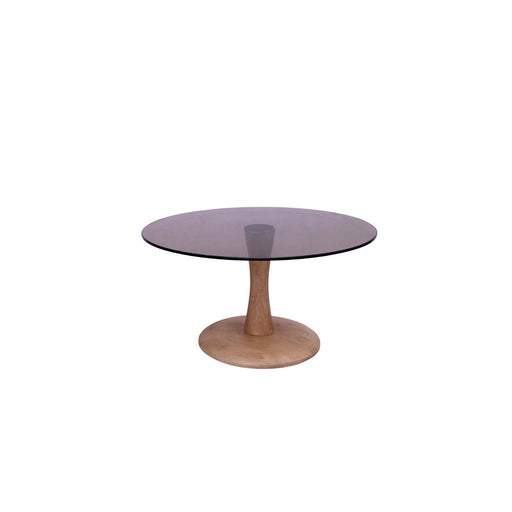 Brix Bijzettafel Glas Bruin 75 cm 75x75x30 cm-Bijzettafels-Livingfurn