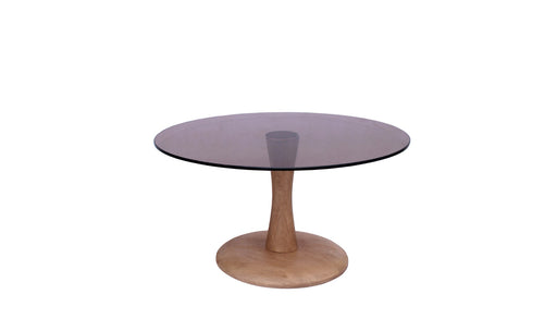 Brix Bijzettafel Glas Bruin 75 cm-Livingfurn