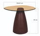 Brix Bijzettafel Glas Rood 43 cm-Livingfurn