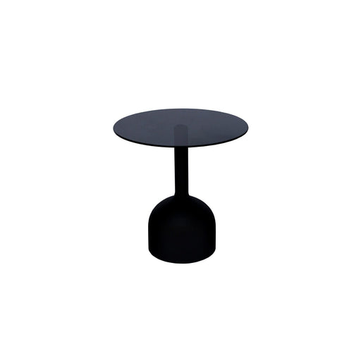 Brix Bijzettafel Glas Zwart 55 cm 55x55x55 cm-Bijzettafels-Livingfurn