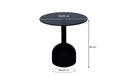Brix Bijzettafel Glas Zwart 55 cm-Livingfurn