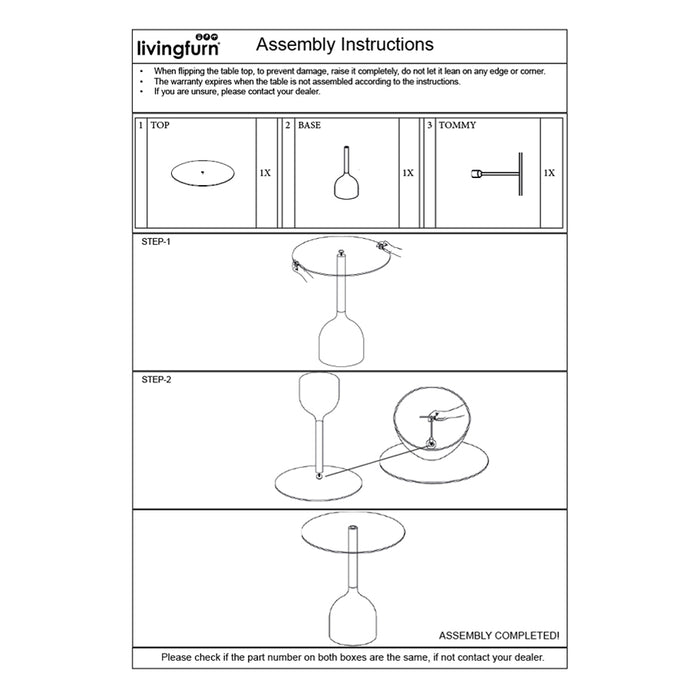 Brix Bijzettafel Glas Zwart 55 cm-Livingfurn