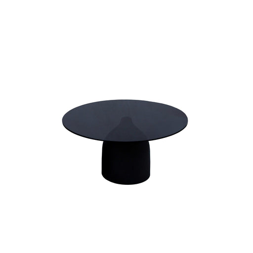 Brix Bijzettafel Glas Zwart 70 cm-Livingfurn