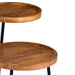 Brix Bijzettafel Mangohout Naturel hout 45 cm-Bijzettafels-Livingfurn
