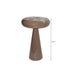Brix Bijzettafel Metaal Bruin 36 cm-Bijzettafels-Livingfurn