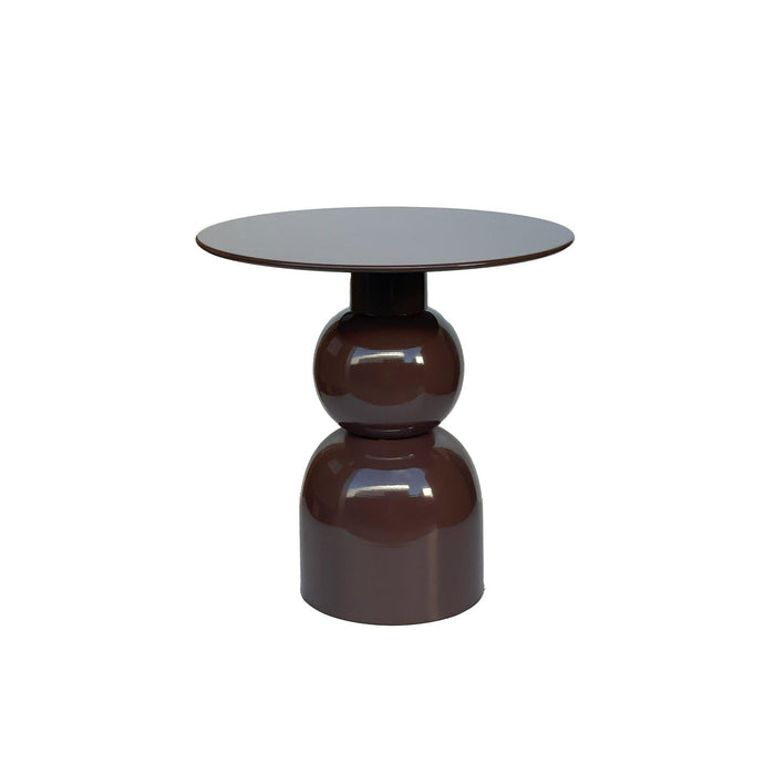Brix Bijzettafel Metaal Bruin 49 cm-Bijzettafels-Livingfurn