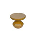 Brix Bijzettafel Metaal Geel 40 cm 40.5x40.5x34 cm-Bijzettafels-Livingfurn