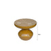 Brix Bijzettafel Metaal Geel 40 cm 40.5x40.5x34 cm-Bijzettafels-Livingfurn