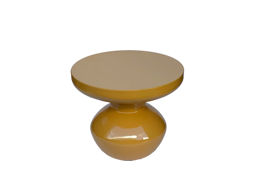 Brix Bijzettafel Metaal Geel 40 cm-Livingfurn