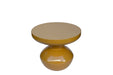 Brix Bijzettafel Metaal Geel 40 cm-Livingfurn