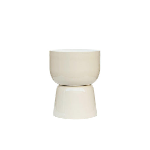 Brix Bijzettafel Metaal Wit 35 cm 35.5x35.5x46 cm-Bijzettafels-Livingfurn