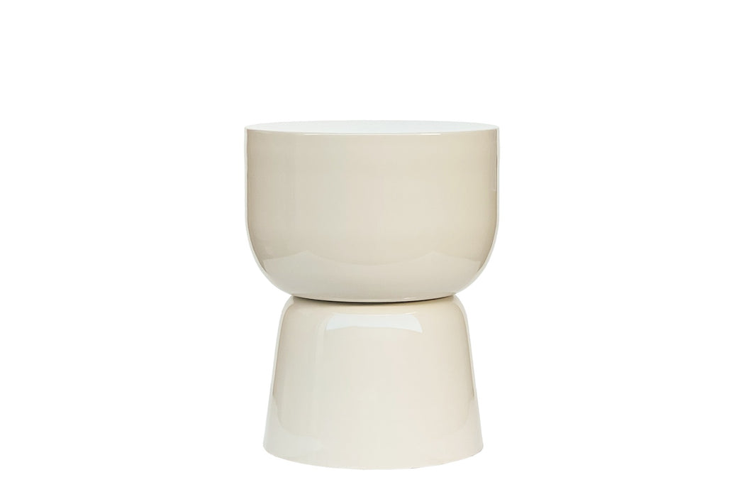 Brix Bijzettafel Metaal Wit 35 cm-Livingfurn