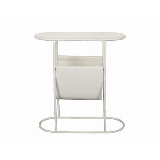Brix Bijzettafel Metaal Wit 53x24 cm-Bijzettafels-Livingfurn