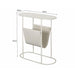 Brix Bijzettafel Metaal Wit 53x24 cm-Bijzettafels-Livingfurn