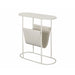 Brix Bijzettafel Metaal Wit 53x24 cm-Bijzettafels-Livingfurn