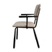 Brix Eetkamerstoel Beige 56 cm - Stof, gecoat staal - 31441-Eetkamerstoelen-Livingfurn