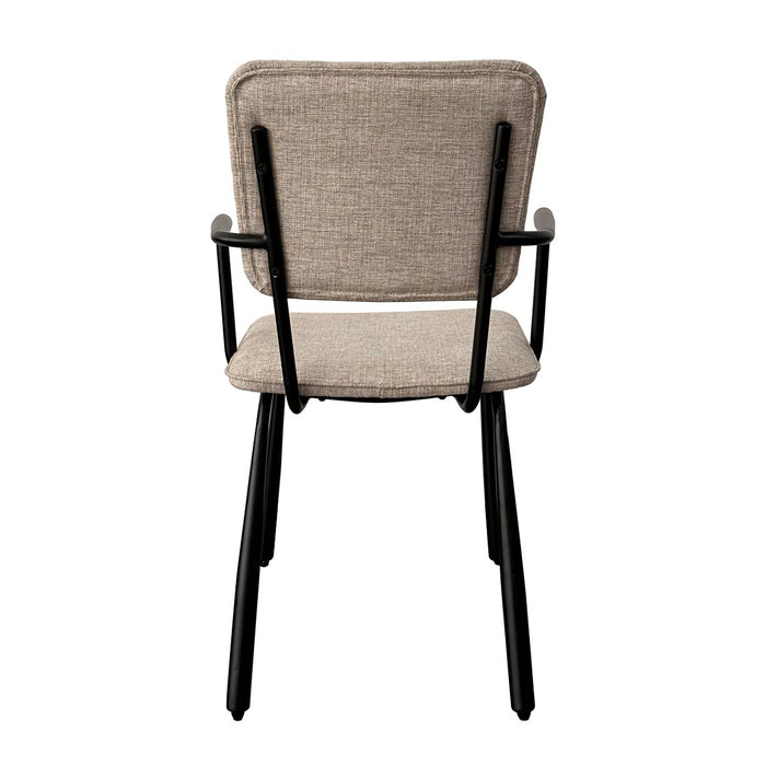 Brix Eetkamerstoel Beige 56 cm - Stof, gecoat staal-Eetkamerstoelen-Livingfurn