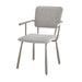 Brix Eetkamerstoel Beige 56 cm - Stof, gecoat staal-Eetkamerstoelen-Livingfurn