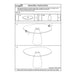 Brix Eettafel Glas Crème wit 120x140 cm-Eettafels-Livingfurn