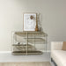 Brix Eettafel Glas Crème wit 123x38x90 cm-Eettafels-Livingfurn