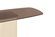 Brix Eettafel Glas Crème wit 140x40 cm-Eettafels-Livingfurn