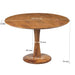 Brix Eettafel Mangohout 120 cm-Eettafels-Livingfurn