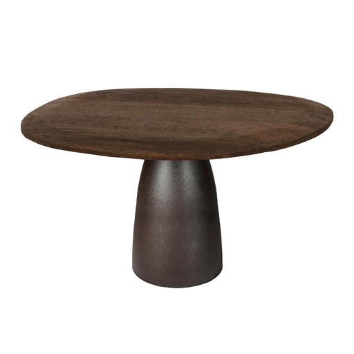 Brix Eettafel Mangohout Bruin 120x140 cm-Eettafels-Livingfurn