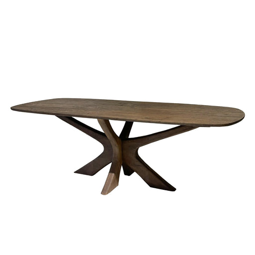 Brix Eettafel Mangohout Bruin 220x100 cm-Eettafels-Livingfurn