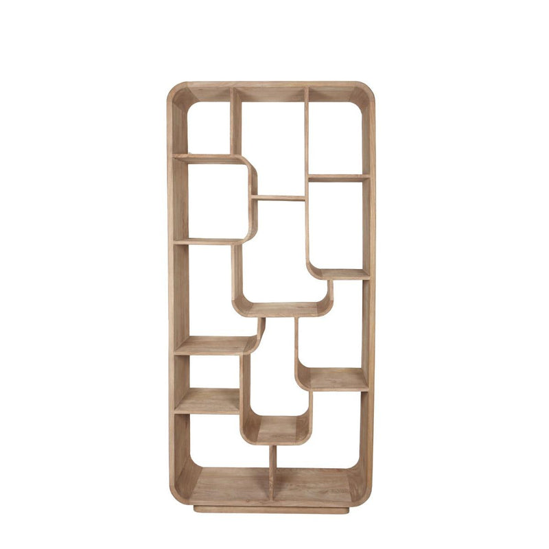 Brix Eettafel Mangohout Bruin 90x30x190 cm-Boekenkasten-Livingfurn