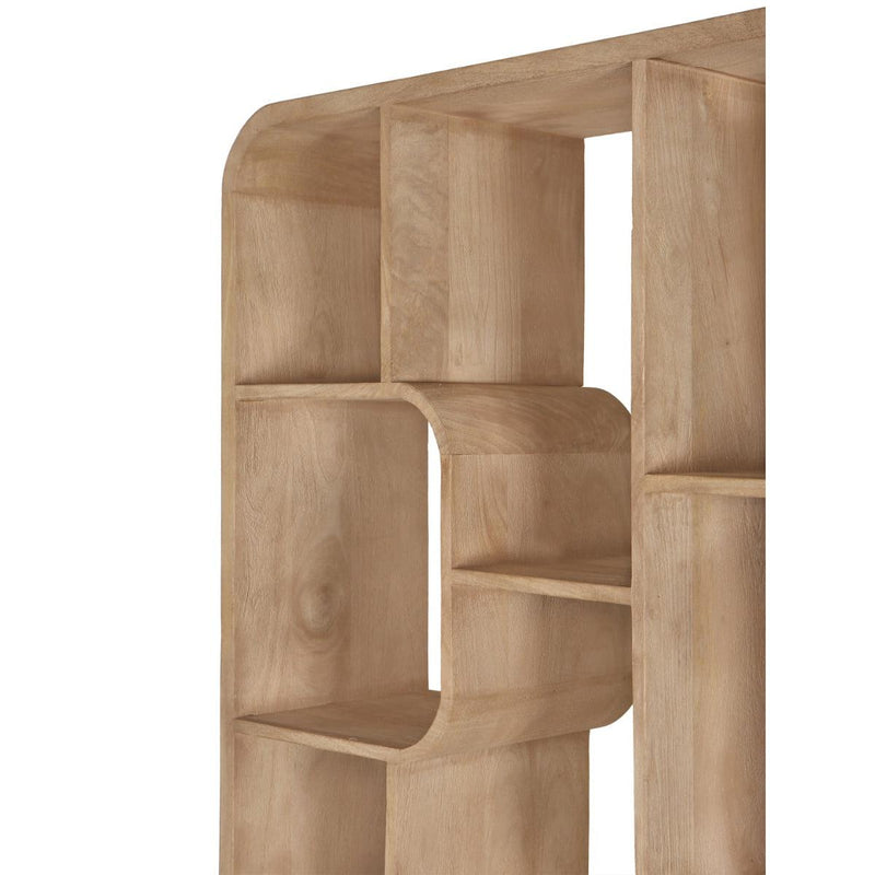 Brix Eettafel Mangohout Bruin 90x30x190 cm-Boekenkasten-Livingfurn