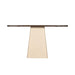 Brix Eettafel Mangohout Crème wit 140x40 cm-Eettafels-Livingfurn