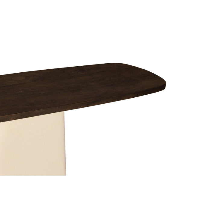 Brix Eettafel Mangohout Crème wit 140x40 cm-Eettafels-Livingfurn