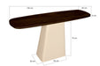 Brix Eettafel Mangohout Crème wit 140x40 cm-Eettafels-Livingfurn