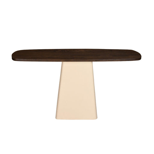 Brix Eettafel Mangohout Crème wit 140x40 cm-Eettafels-Livingfurn