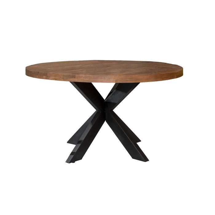 Brix Eettafel Mangohout Naturel hout 140 cm-Eettafels-Livingfurn