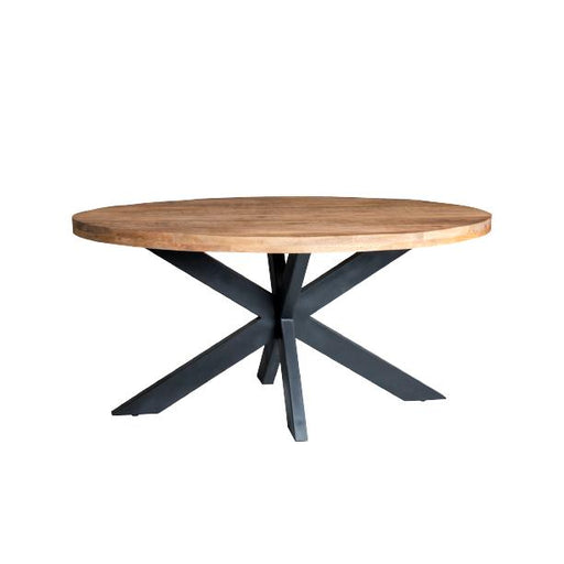 Brix Eettafel Mangohout Naturel hout 160x90 cm - 13407-Eettafels-Livingfurn