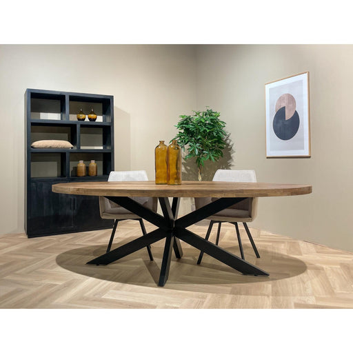 Brix Eettafel Mangohout Naturel hout 160x90 cm-Eettafels-Livingfurn