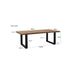 Brix Eettafel Mangohout Naturel hout 160x90 cm-Eettafels-Livingfurn