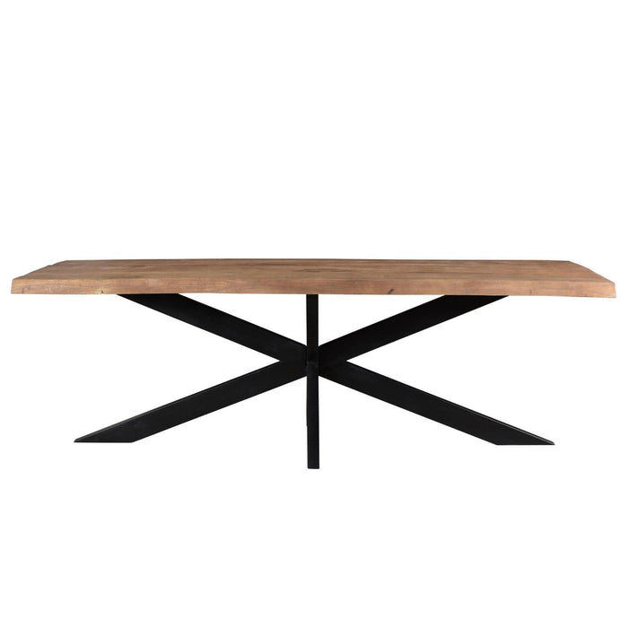 Brix Eettafel Mangohout Naturel hout 180x90 cm - 11980-Eettafels-Livingfurn